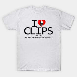 "I love clips" (Black) T-Shirt